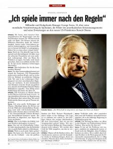 Interview mit George Soros im SPIEGEL, Heft 48/2008