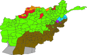 Sprachen in Afghanistan nach Distrikten; Quelle: Wiki Commons